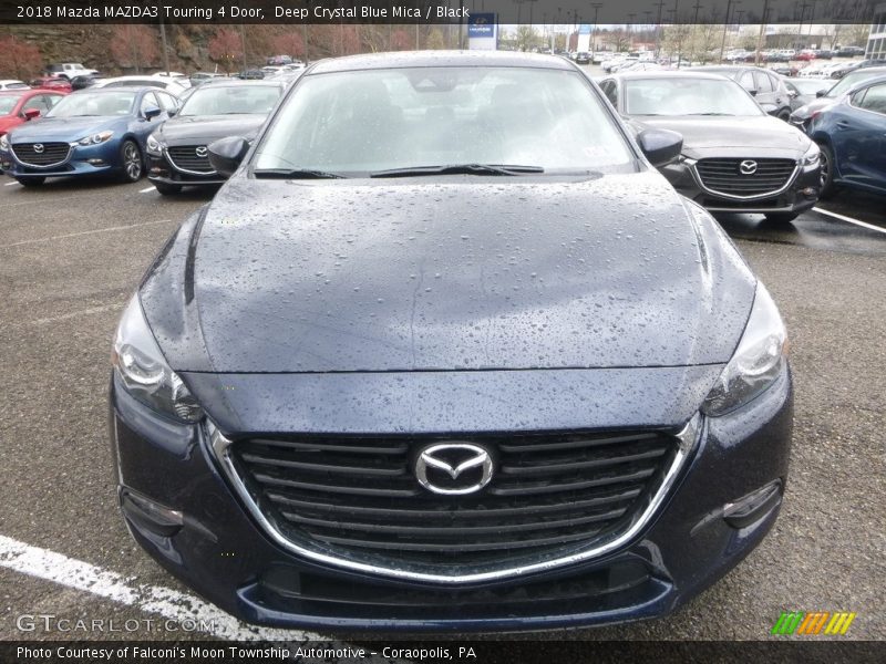 Deep Crystal Blue Mica / Black 2018 Mazda MAZDA3 Touring 4 Door