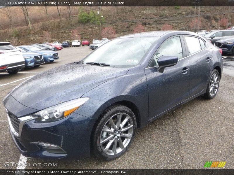 Deep Crystal Blue Mica / Black 2018 Mazda MAZDA3 Touring 4 Door