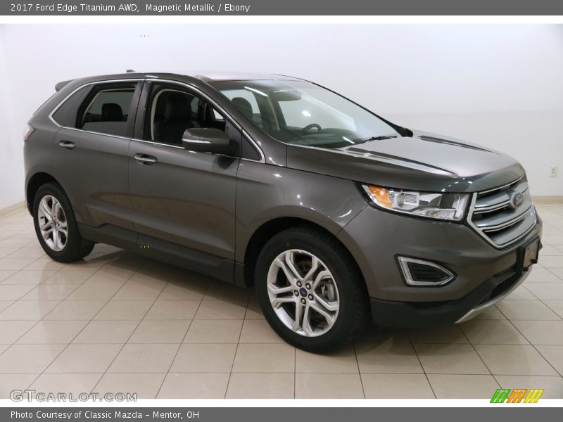 Magnetic Metallic / Ebony 2017 Ford Edge Titanium AWD