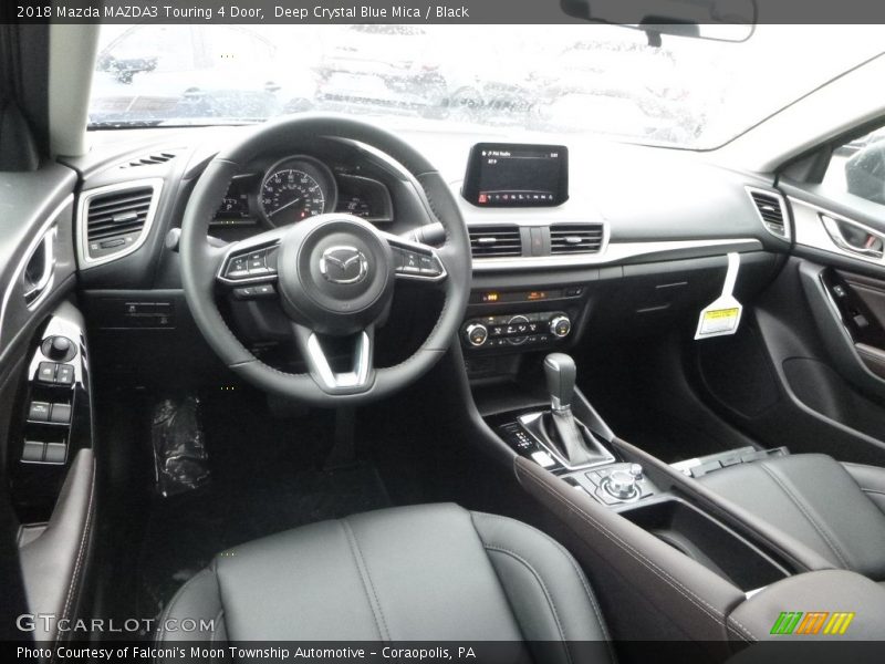 Deep Crystal Blue Mica / Black 2018 Mazda MAZDA3 Touring 4 Door