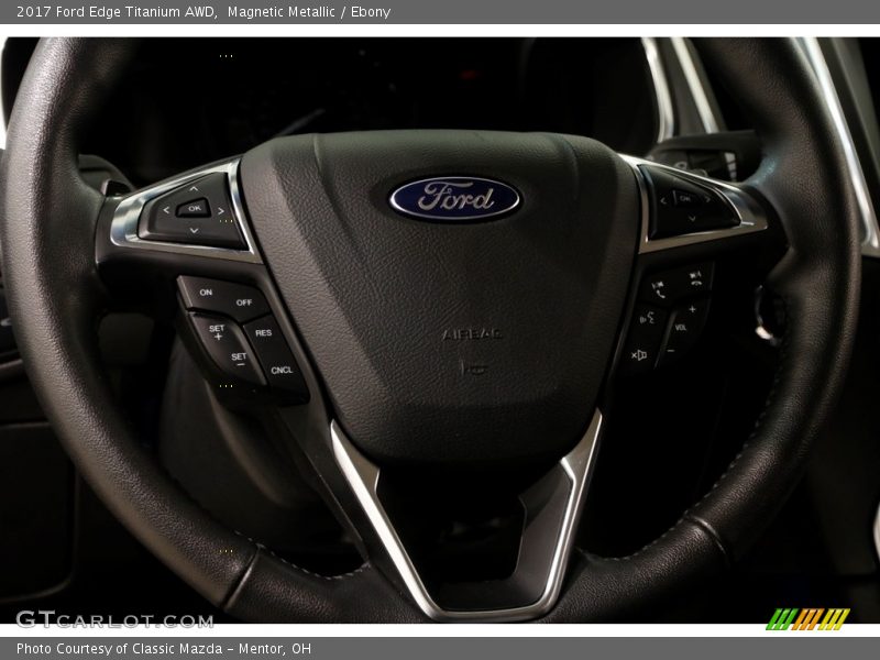 Magnetic Metallic / Ebony 2017 Ford Edge Titanium AWD