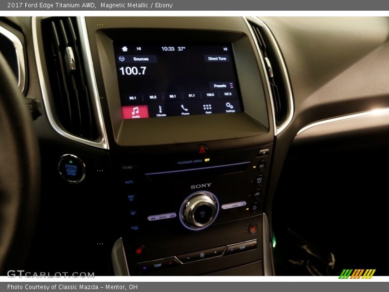 Magnetic Metallic / Ebony 2017 Ford Edge Titanium AWD