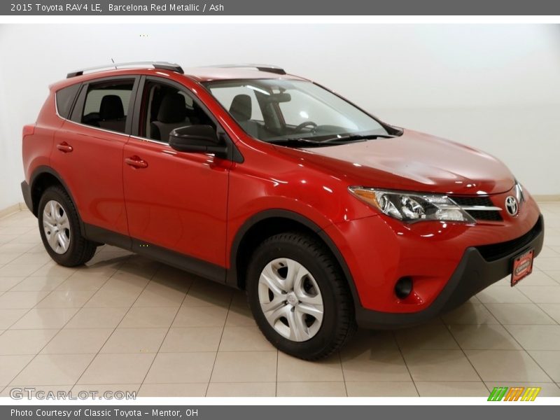 Barcelona Red Metallic / Ash 2015 Toyota RAV4 LE