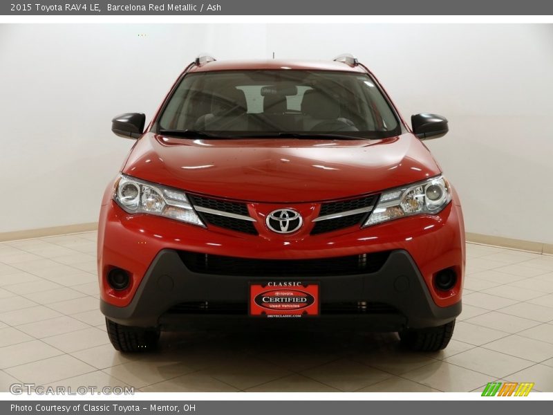 Barcelona Red Metallic / Ash 2015 Toyota RAV4 LE