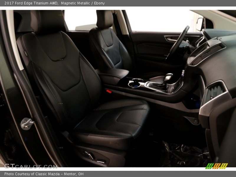 Magnetic Metallic / Ebony 2017 Ford Edge Titanium AWD