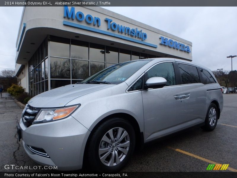 Alabaster Silver Metallic / Truffle 2014 Honda Odyssey EX-L