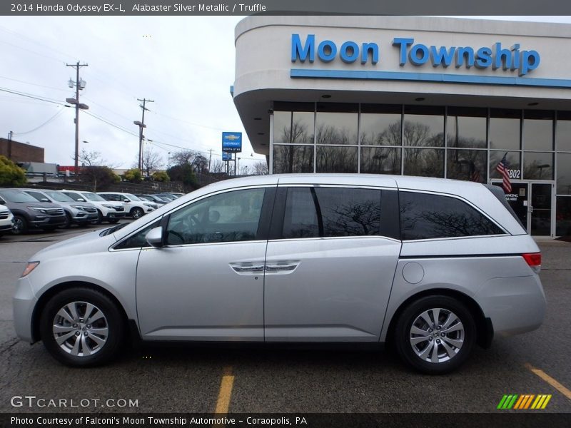 Alabaster Silver Metallic / Truffle 2014 Honda Odyssey EX-L