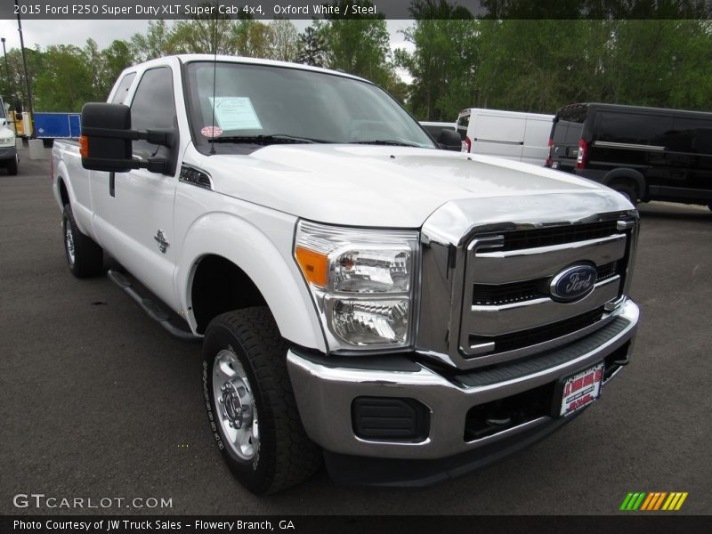 Oxford White / Steel 2015 Ford F250 Super Duty XLT Super Cab 4x4