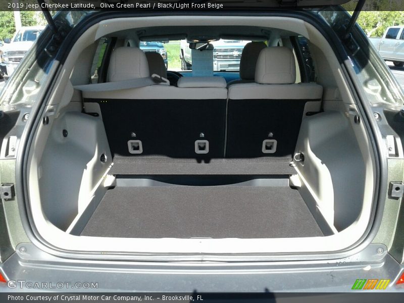 Olive Green Pearl / Black/Light Frost Beige 2019 Jeep Cherokee Latitude