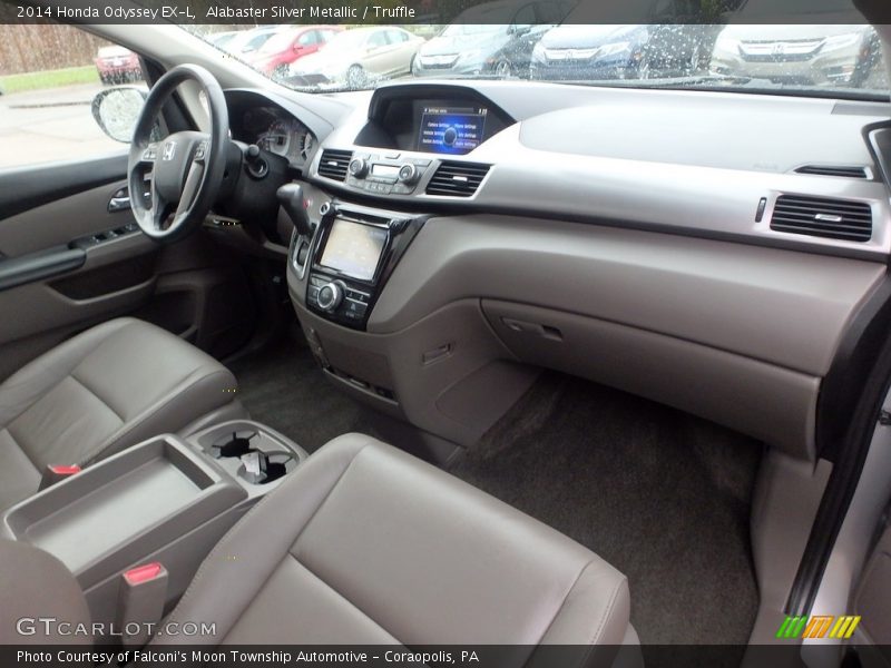 Alabaster Silver Metallic / Truffle 2014 Honda Odyssey EX-L