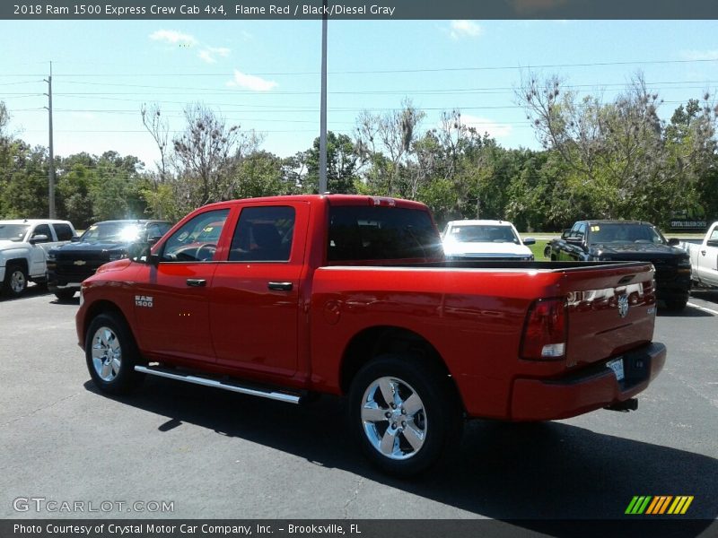 Flame Red / Black/Diesel Gray 2018 Ram 1500 Express Crew Cab 4x4