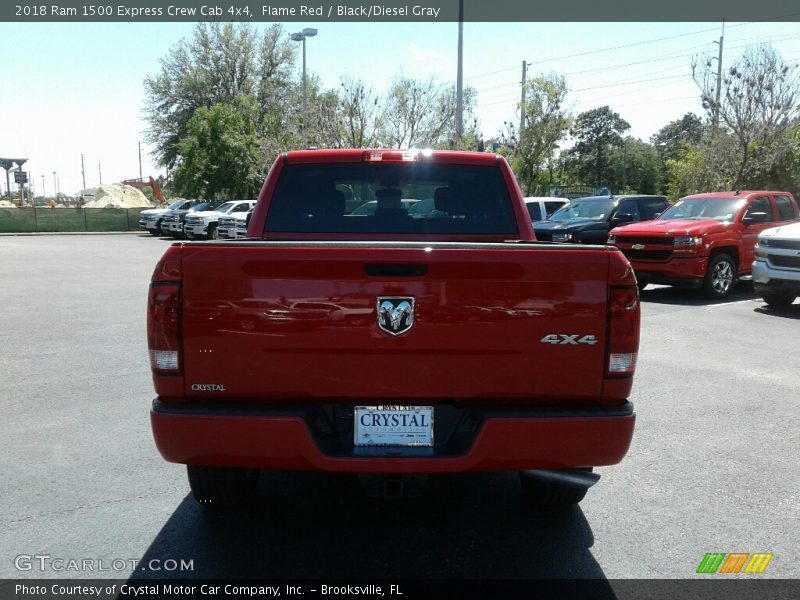 Flame Red / Black/Diesel Gray 2018 Ram 1500 Express Crew Cab 4x4