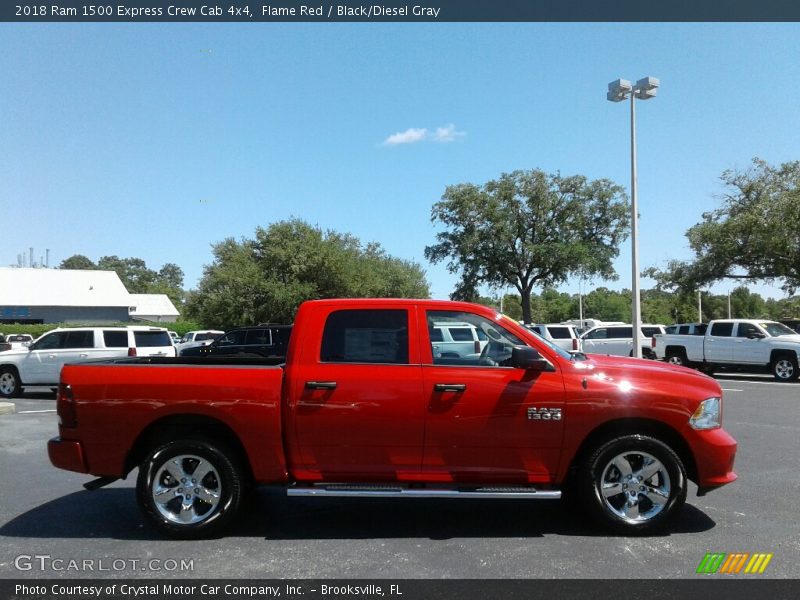 Flame Red / Black/Diesel Gray 2018 Ram 1500 Express Crew Cab 4x4