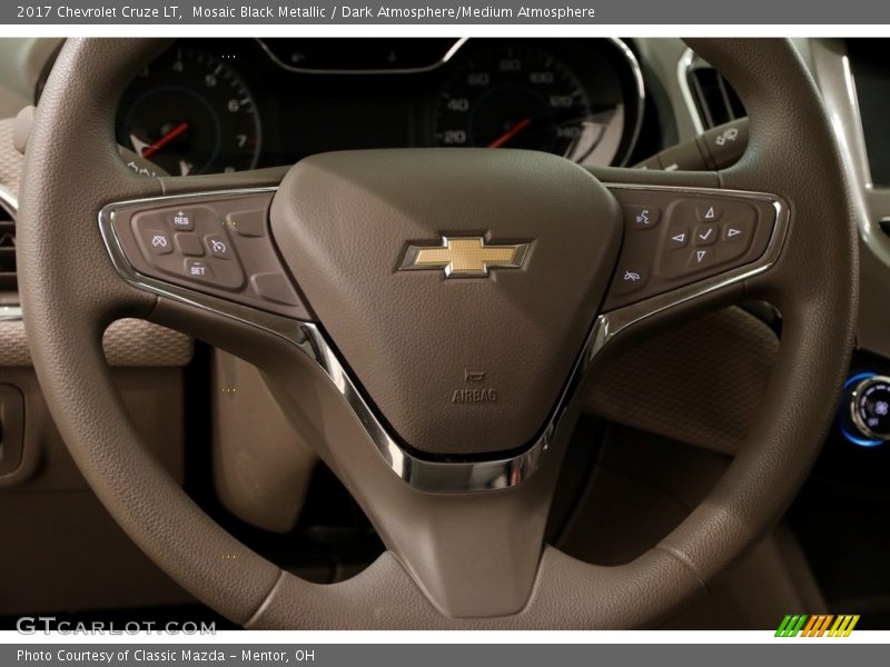 Mosaic Black Metallic / Dark Atmosphere/Medium Atmosphere 2017 Chevrolet Cruze LT