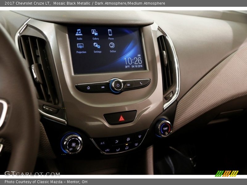 Mosaic Black Metallic / Dark Atmosphere/Medium Atmosphere 2017 Chevrolet Cruze LT