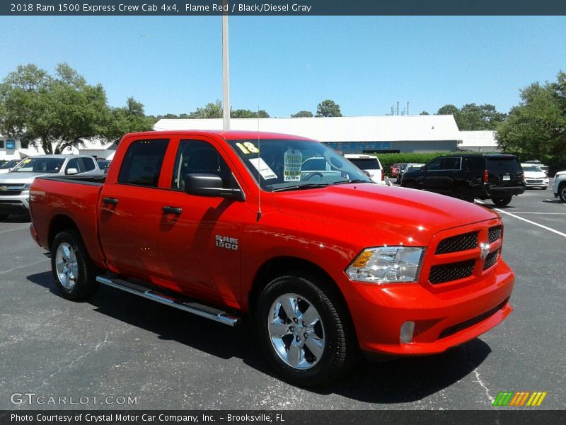 Flame Red / Black/Diesel Gray 2018 Ram 1500 Express Crew Cab 4x4