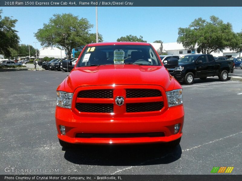 Flame Red / Black/Diesel Gray 2018 Ram 1500 Express Crew Cab 4x4