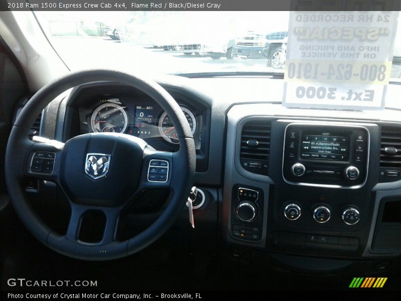Flame Red / Black/Diesel Gray 2018 Ram 1500 Express Crew Cab 4x4