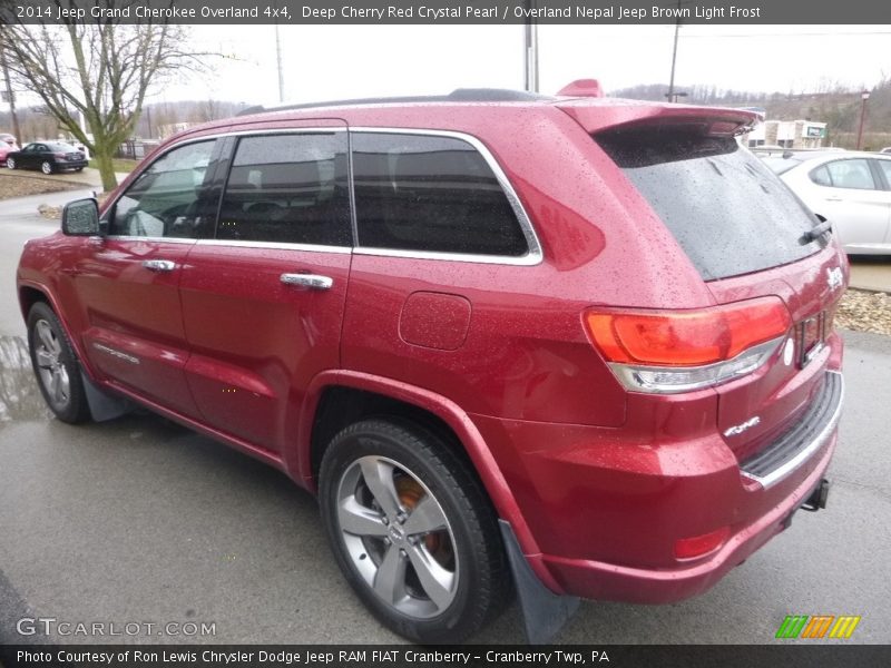 Deep Cherry Red Crystal Pearl / Overland Nepal Jeep Brown Light Frost 2014 Jeep Grand Cherokee Overland 4x4