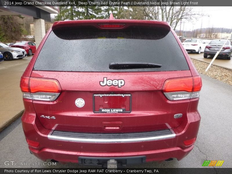 Deep Cherry Red Crystal Pearl / Overland Nepal Jeep Brown Light Frost 2014 Jeep Grand Cherokee Overland 4x4