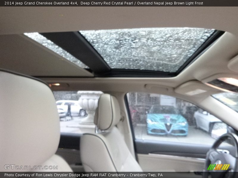 Deep Cherry Red Crystal Pearl / Overland Nepal Jeep Brown Light Frost 2014 Jeep Grand Cherokee Overland 4x4