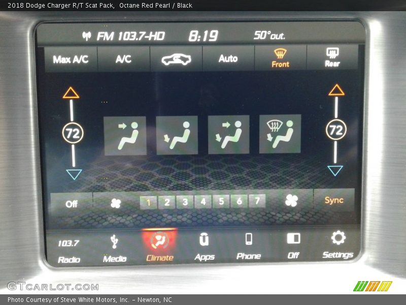 Octane Red Pearl / Black 2018 Dodge Charger R/T Scat Pack