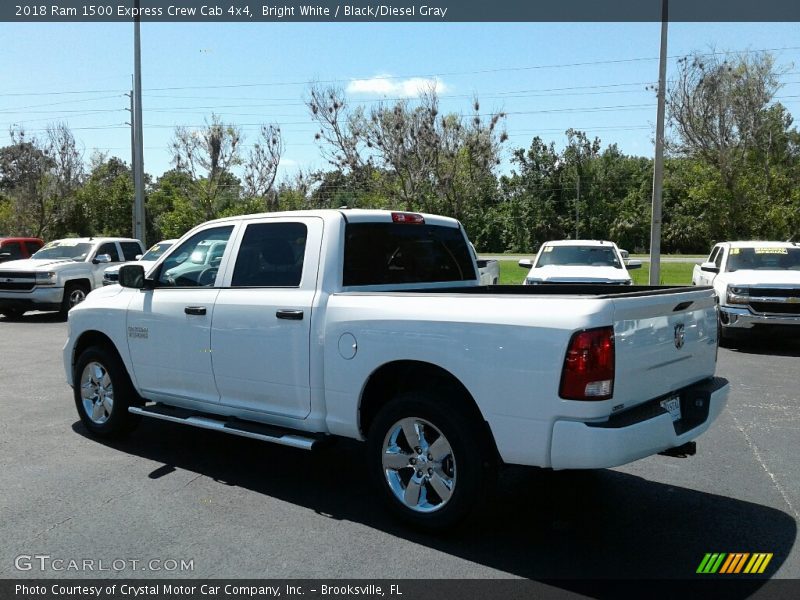 Bright White / Black/Diesel Gray 2018 Ram 1500 Express Crew Cab 4x4