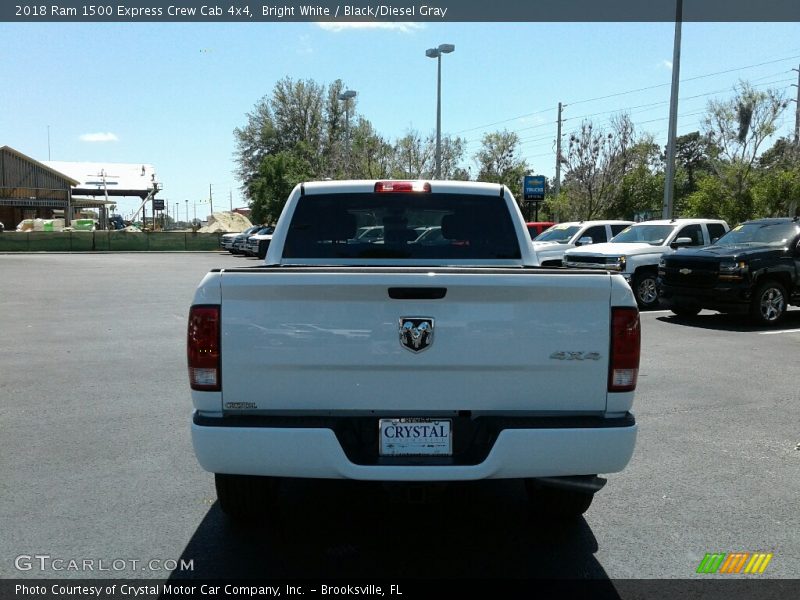 Bright White / Black/Diesel Gray 2018 Ram 1500 Express Crew Cab 4x4