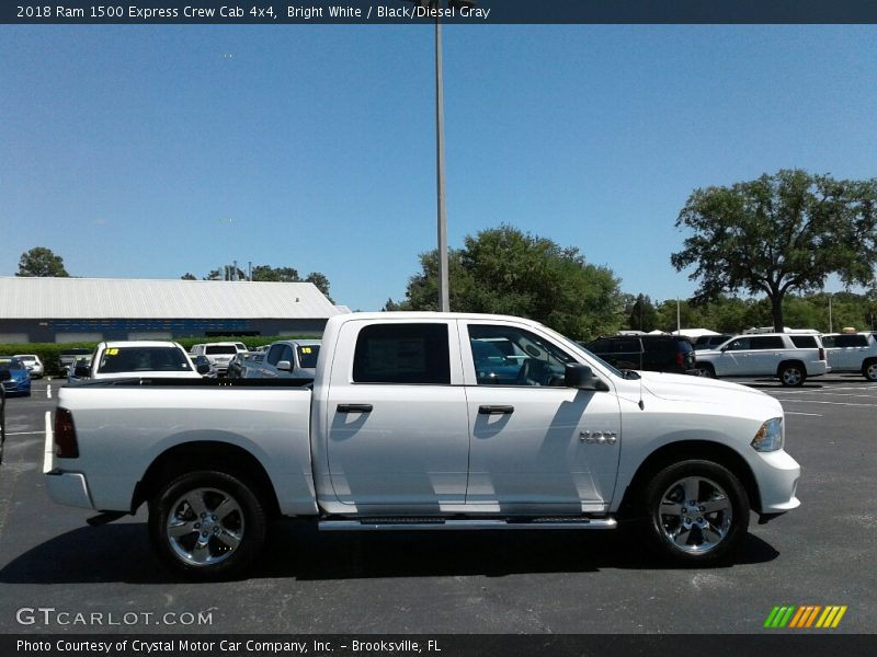 Bright White / Black/Diesel Gray 2018 Ram 1500 Express Crew Cab 4x4