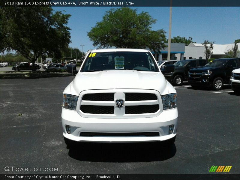 Bright White / Black/Diesel Gray 2018 Ram 1500 Express Crew Cab 4x4