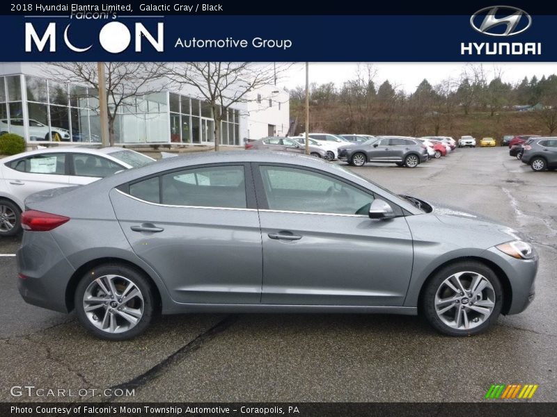 Galactic Gray / Black 2018 Hyundai Elantra Limited