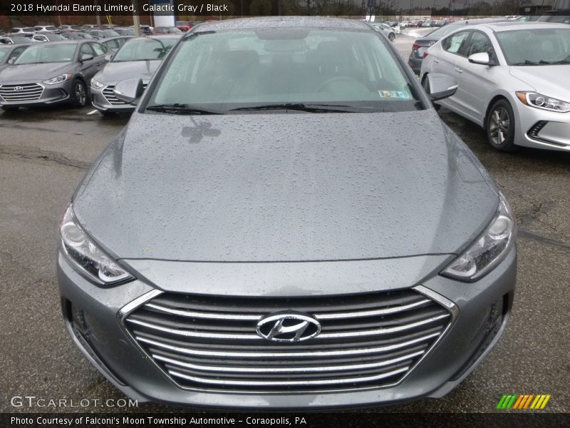 Galactic Gray / Black 2018 Hyundai Elantra Limited