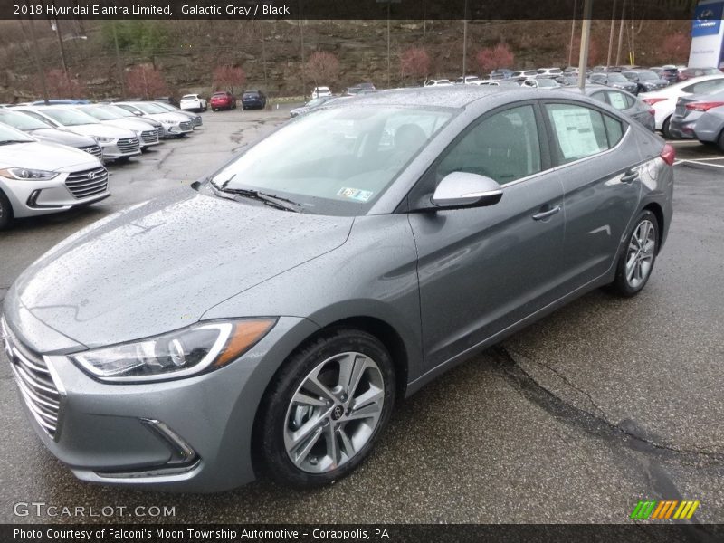 Galactic Gray / Black 2018 Hyundai Elantra Limited