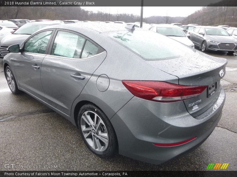 Galactic Gray / Black 2018 Hyundai Elantra Limited