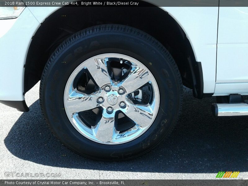 Bright White / Black/Diesel Gray 2018 Ram 1500 Express Crew Cab 4x4