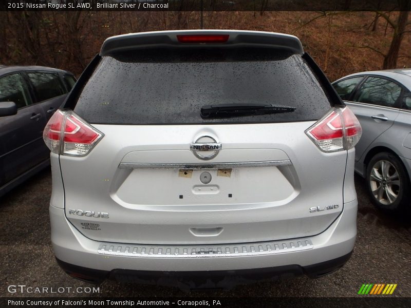 Brilliant Silver / Charcoal 2015 Nissan Rogue SL AWD