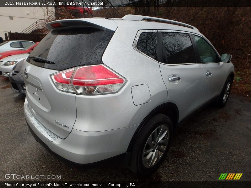 Brilliant Silver / Charcoal 2015 Nissan Rogue SL AWD