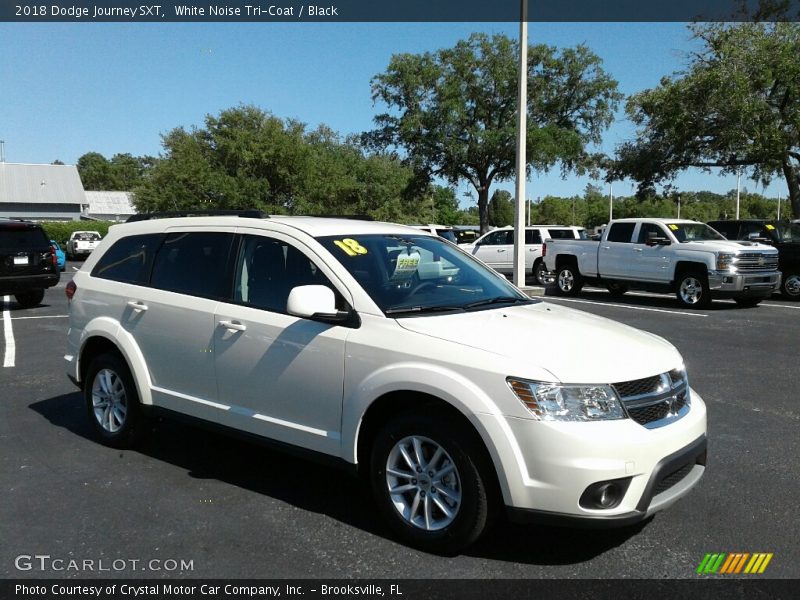 White Noise Tri-Coat / Black 2018 Dodge Journey SXT