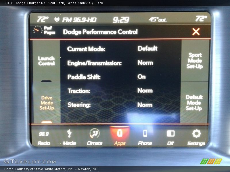 White Knuckle / Black 2018 Dodge Charger R/T Scat Pack