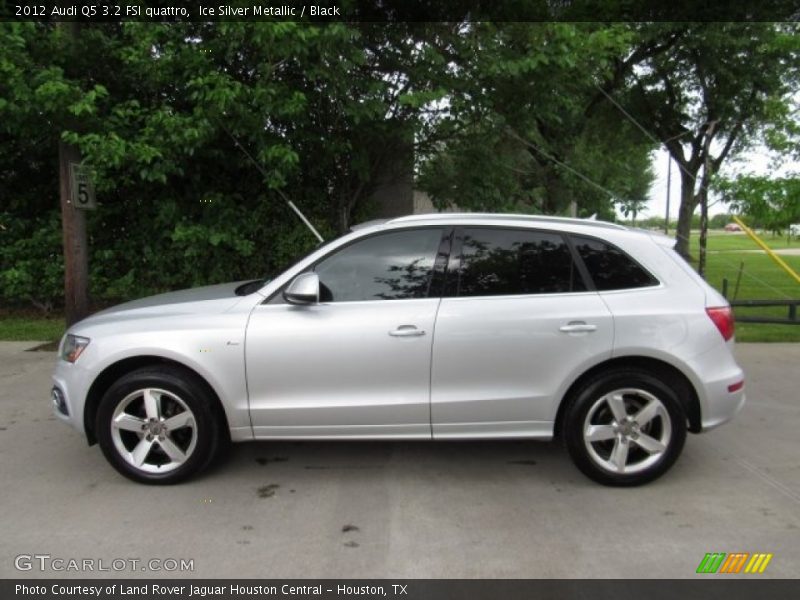 Ice Silver Metallic / Black 2012 Audi Q5 3.2 FSI quattro