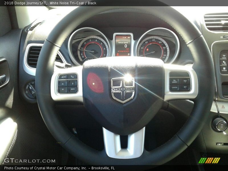 White Noise Tri-Coat / Black 2018 Dodge Journey SXT