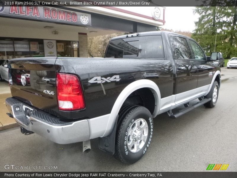 Brilliant Black Crystal Pearl / Black/Diesel Gray 2018 Ram 2500 SLT Crew Cab 4x4