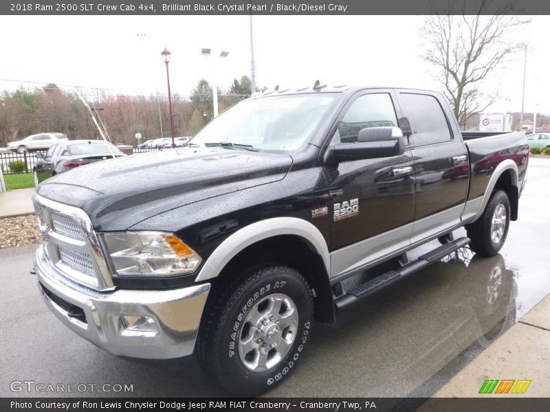 Brilliant Black Crystal Pearl / Black/Diesel Gray 2018 Ram 2500 SLT Crew Cab 4x4
