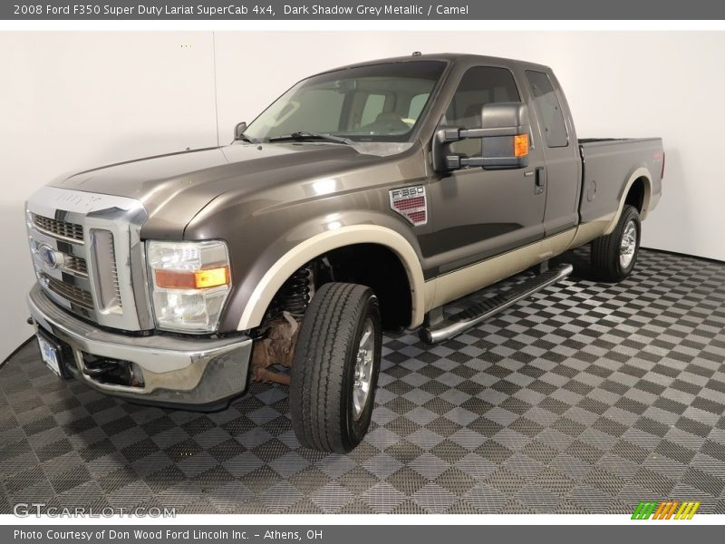 Dark Shadow Grey Metallic / Camel 2008 Ford F350 Super Duty Lariat SuperCab 4x4