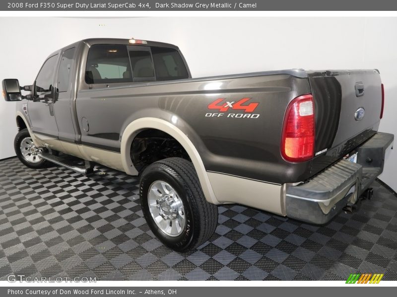 Dark Shadow Grey Metallic / Camel 2008 Ford F350 Super Duty Lariat SuperCab 4x4