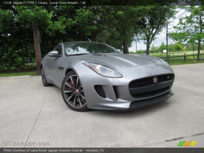 Lunar Grey Metallic / Jet 2015 Jaguar F-TYPE S Coupe