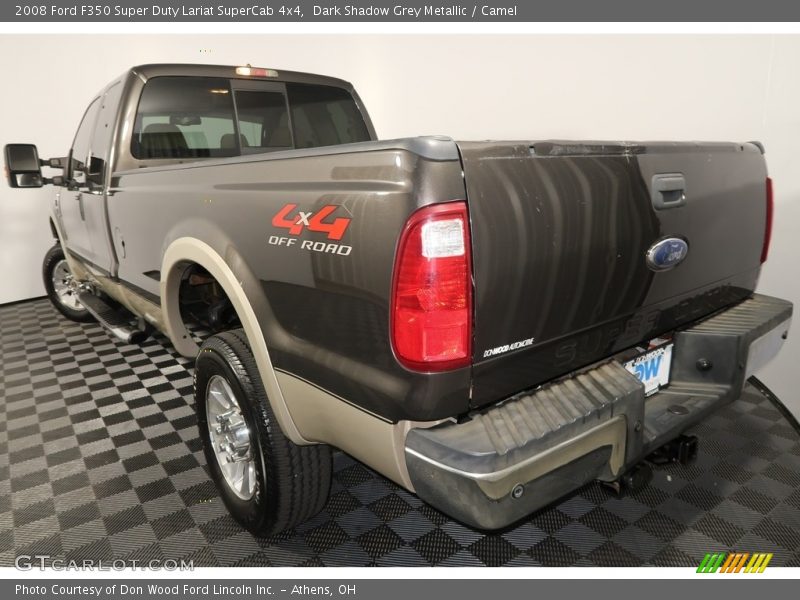 Dark Shadow Grey Metallic / Camel 2008 Ford F350 Super Duty Lariat SuperCab 4x4