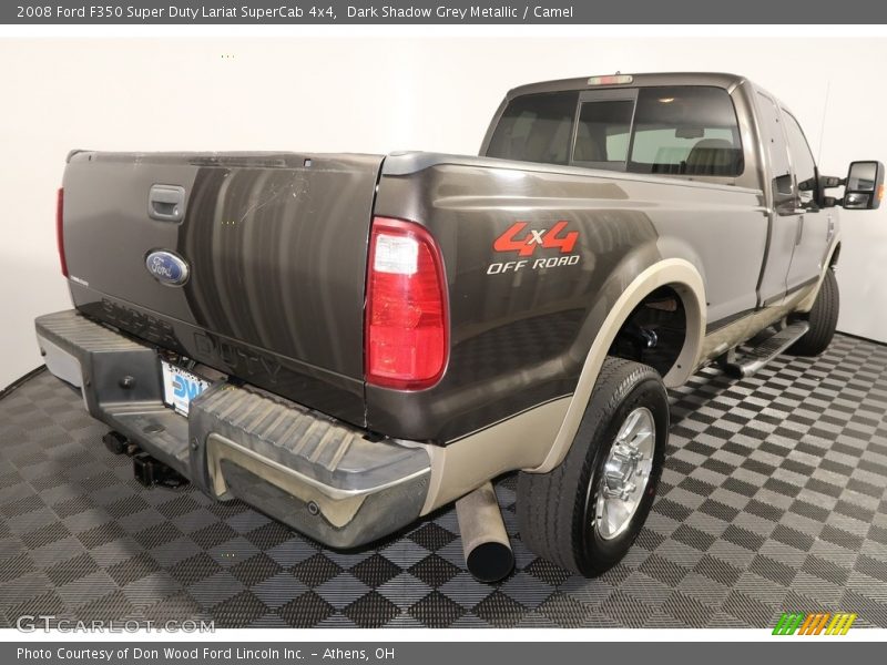 Dark Shadow Grey Metallic / Camel 2008 Ford F350 Super Duty Lariat SuperCab 4x4