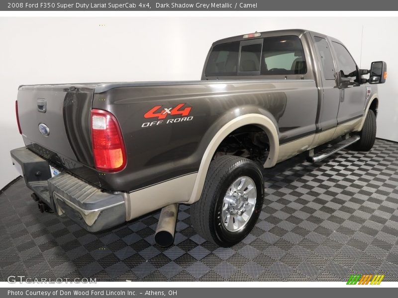 Dark Shadow Grey Metallic / Camel 2008 Ford F350 Super Duty Lariat SuperCab 4x4