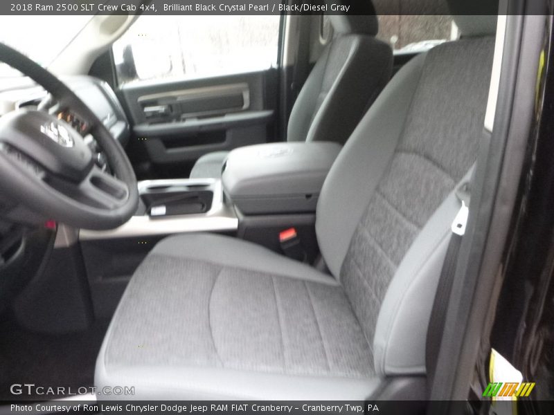 Brilliant Black Crystal Pearl / Black/Diesel Gray 2018 Ram 2500 SLT Crew Cab 4x4